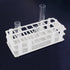 Plastic Test Tube Rack, 24 Holes?Test Tube Holder for 25 mm Test Tubes, White Vial Holder, Detachable Test Tube Holder Rack (1pcs?24 Holes?...