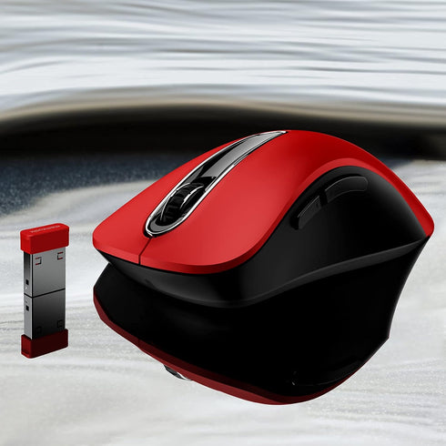 memzuoix 2.4G Wireless Mouse, 1200 DPI Mobile Optical Cordless Mouse with USB Receiver, Portable Computer Mice for Laptop, PC, Desktop, MacBook, 5...