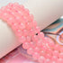 NCB 200PCS 8mm Natura Pink Rose Quartz Gemstone Round Spacer Loose Beads for Jewelry Making with Crystal Stretch Cord (Rose Quartz, 8mm 200Beads)...