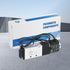 1/8” NPT Solenoid Valve DC 12V Single Coil Pilot Operated Motorized 2-Position 5-Way Connection Type Pneumatic Solenoid Valve(4V110-06 1/8”NPT,Out...