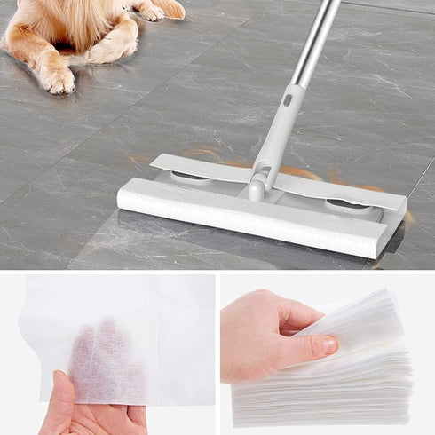 200 Pcs Dry Floor Wipes Dry Sweeping Cloths Dry Floor Cloths Disposable Floor Cleaning Wipes Micro Fibre Floor Cloths, Wet or Dry Wipes Floor Dust...