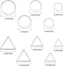 100Pcs Earring Beading Hoops for Jewelry Making,50Pcs Round Earrings Findings Hoops 50Pcs Triangle Earring Beading Hoops for DIY Craft Jewelry Mak...