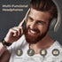 PowerLocus Bluetooth Headphones Over Ear, Wireless Headphones with Microphone, Foldable Headphone, Soft Memory Foam Earmuffs & Lightweight, Micro ...
