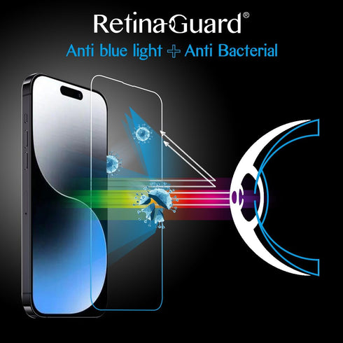 Anti Blue Light Tempered Glass Screen Protector for iPhone15 Pro 6.1", Blocks Harmful Blue Light, Reduce Digital Eye Strain Help Sleep Better...