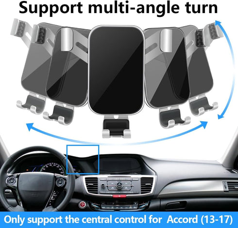 Car Phone Holder for Honda Accord 2013 2014 2015 2016 2017 and Accord Hybrid 2014-2017 9th 9.5th Gen Auto Interior Accessories Best Cell Phones Mo...