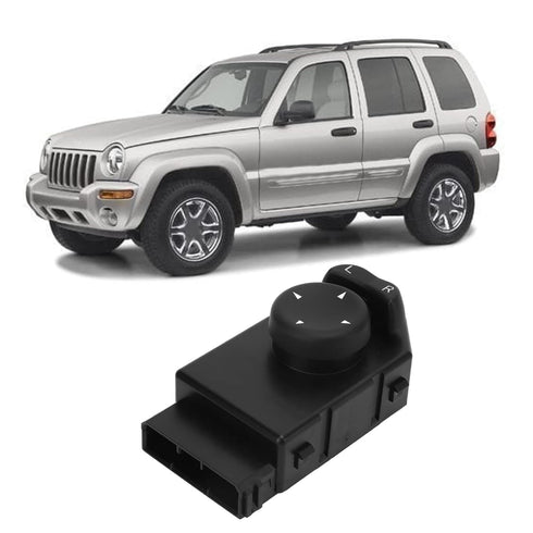 Front Left Side Door Mirror Switch, Power Side Mirror Switch, 6010093AA Car Rearview Mirror Control Switch Replacement for Jeep Liberty 2000?2003...