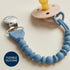 Itzy Ritzy Silicone Pacifier Clip; 100% Food Grade Silicone Pacifier Strap with Clip Keeps Pacifiers, Teethers & Small Toys in Place Features One-...