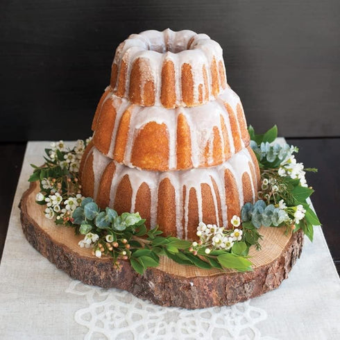 Nordic Ware Formed Bundt, Tiered 3-Piece Set, Sea Glass...
