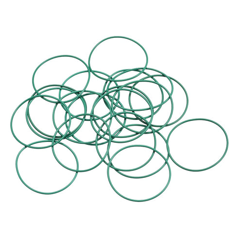 uxcell Fluorine Rubber O-Rings, 29mm OD 27mm ID 1mm Width FKM Seal Gasket for Machinery Plumbing, Green, Pack of 20...