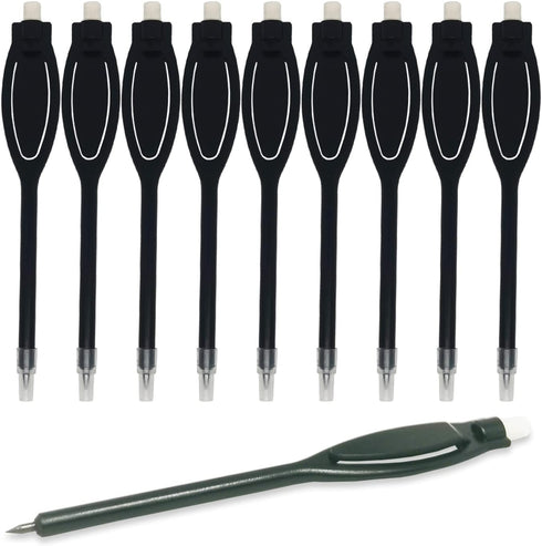 50pcs plastic golf pencils with eraser clips scoring pencils for golf events,wedding, company meetings Children's drawing (Black 50pcs)...