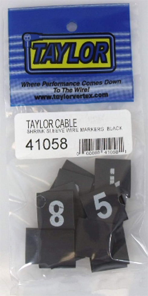 Taylor Cable 41058 Shrink Sleeve Wire Marker, Black...