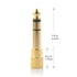 Cable Matters 2-Pack 1/4 to 1/8 Headphone Adapter, 6.35mm to 3.5mm Adapter Male to Female, Gold Plated Stereo Headphone 3.5mm to 1/4 Adapter...