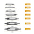 7PCS Center Drill Bits Set M2 HSS Centering Starter Drill Bit 60-Degree Countersink Tools for Lathe Metalworking...
