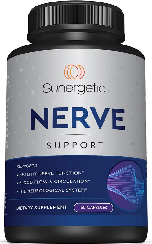 Premium Nerve Support Supplement – with Alpha Lipoic Acid (ALA) 600 mg, Acetyl-L-Carnitine (ALC) & Benfotiamine - Nerve Support Formula for Health...