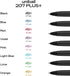 uniball 207 Plus+ Retractable Gel Pens 12 Pack in Blue with 0.7mm Medium Point Pen Tips - Uni-Super Ink+ is Smooth, Vibrant, and Protects Against ...