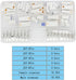 19 Sets Automotive Connectors JST02R-JWPF-VSLE 2/3/4/6/8 Pin Waterproof Connectors Male and Female...
