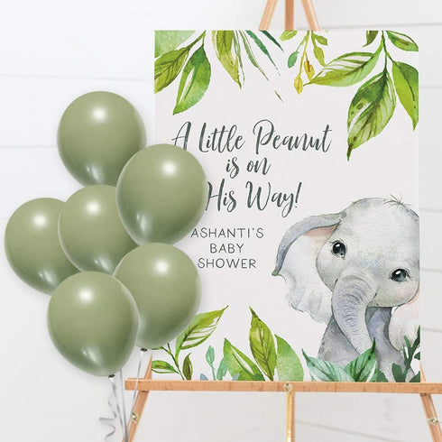 12 Inch Sage Green Balloons Eucalyptus Bridal Shower Balloons Greenery Gender Neutral Baby Shower Decorations Olive Green Party Balloons 40 Count...