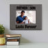 KATE POSH The Love Between a Father & Son is Forever Engraved Leather Picture Frame, Father of The Groom, Best Dad Ever, First Father's Day, Daddy...