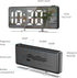 AMIR Projection Alarm Clock for Bedroom, 7.9 in Display LED Alarm Clock with 180° Rotatable Projector, Digital Clock with Brightness,Large Screen,...