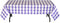 Havercamp Purple and White Plaid Table Cover | 54" x 108" | Classic Plaid Collection | Great for Picnic, Barbecue, Cookout, Lumberjack Theme, Play...