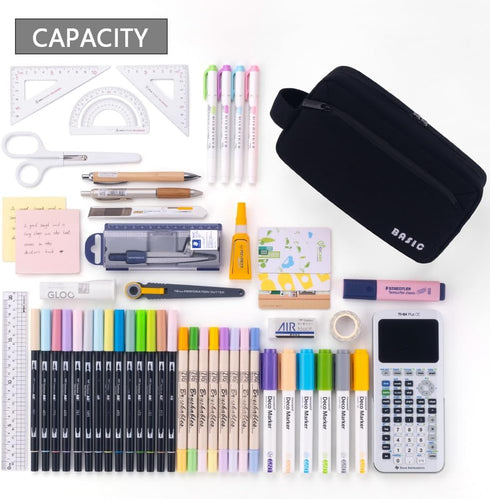 HVOMO Big Capacity Pencil Case Pen Pouch Holder Bag Large Storage Art Supply Marker Durable Stationery School Office Desk Organizer Portable for K...