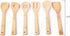 Huji Bamboo Wooden Spoons For Cooking Set Wooden Spatula Spoon Nonstick Kitchen Utensils...
