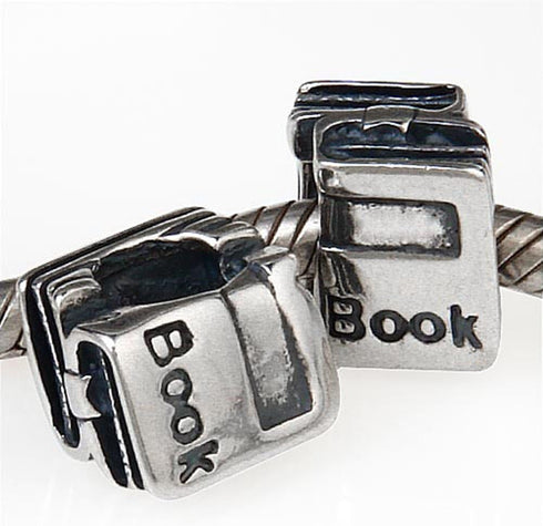 Book Charm 925 Sterling Silver Culture Charm Christmas Charm for Pandora Bracelet...