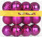 Fuchsia 2.5" Christmas Balls Christmas Tree Decoration Ornaments Shatterproof Hanging Balls for Birthday Halloween Holiday Wedding Decorations Set...