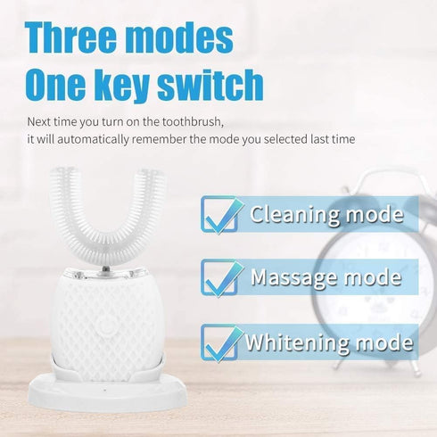 Automatic Ultrasonic Toothbrush, 360° Sonic Toothbrush Waterproof, Rechargeable Portable Electric Ultrasonic Toothbrush, Teeth whitening Brush for...