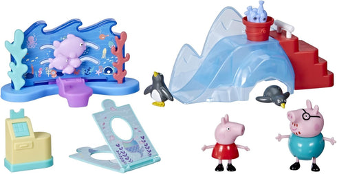 Peppa Pig Peppa’s Adventures Peppa’s Aquarium Adventure Playset Preschool Toy: Includes 4 Figures and 8 Accessories; for Ages 3 and Up...