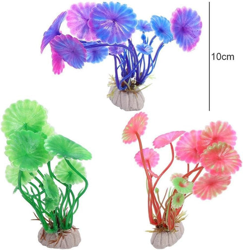 1Pc Purple Simulation Plastic Aquatic Plant Artificial Water Grass Fish Tank Ornament Lifelike Fake Seaweed Aquarium Landscape Decor Aquarium Déco...