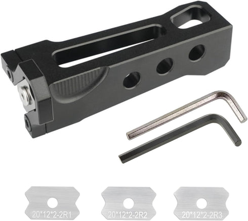 Edge Banding Trimmer - Chamfer Plane Edge Banding,Handle Edge Trimmer Manual Planer Woodworking Blade Edge Corner Planer Quick Edge Chamfer Burr S...