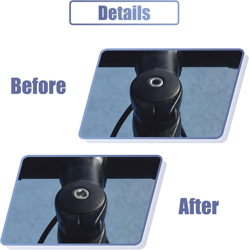 uxcell Titanium Tone Universal M6x35 Bike Stem Bolt Bicycle Bike Headset Stem Bolt Bike Bicycle Accessory...