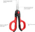 LIVINGO 4.5” Small Sharp Embroidery Scissors, Precise Detail Pointed Tip Stainless Steel Shears for Cutting Fabric, Needlework Thread Yarn Craft S...