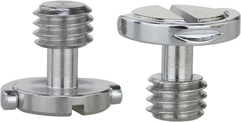 Haoge 3/8" D-Ring Stainless Steel Mounting Fixing Screw for Camera Tripod Monopod Quick Release Plate (Pack of 2)...