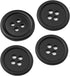 100pcs 1 Inch 25mm Black Resin Buttons Sewing Flatback Buttons Round Shape 4 Holes Craft Buttons for DIY Decoration Clothes Arts Crafts...