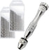 Pin Vise Hand Drill for Resin Casting Molds, Steel Hand Drill with 20 PCS Drill Bits (0.8-3 mm), for Wood, Manual Work DIY, Jewelry, Assembling, M...