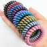 No Crease Coil Hair Ties 20 Pieces Traceless Spiral Hair Ties No Damage Phone Cord Hair Ties Elastics Hair Coils Plastic Hair Bands Spiral Bracele...