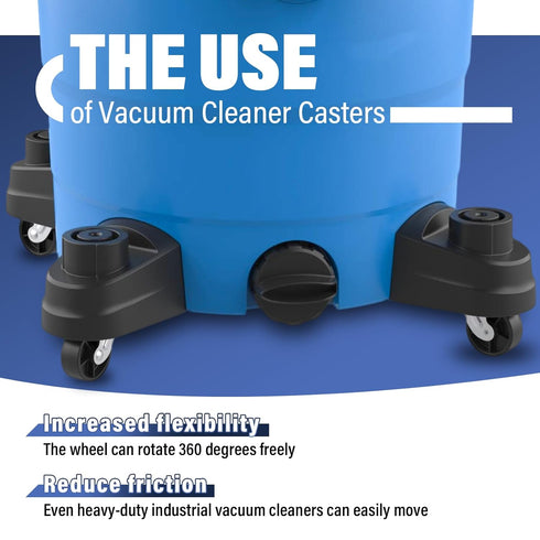 12293 Vacuum Caster Replacement for Ridgid Wet/Dry Vac RV1250 RT1200 1650RV 1610RV RT1600, 2" Vacuum Wheel...