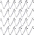 20Pcs Pool Brush Clip V-Shaped Clip, Stainless Steel Clips Pool Pole Clips Pool Accessories Tools, Double Pin Spring Button Clip for Brushes Skimm...