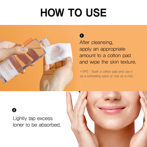 Nightingale C-toning Clear Toner Hyaluronic Acid&Vitamin Complex + AHA?BHA?PHA+Niacinamide, Moisturizing&Brightening Toner for Dull Skin, Hypoalle...