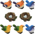 8 pc Miniature Bird & Nest Set: Perfect for DIY Fairy Garden, Car & Home Decoration!...