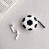 Silicone Case for Airpods 2 &1, Cute Cool Basketball Football Soccer Soft Cover with Anti-Lost Keychain (Football Case)...