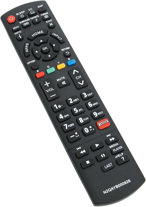 New N2QAYB000926 Remote Control fits for PANASONIC LED-LCD Smart HDTV TC39AS530 TC-39AS530 TC39AS530U TC-39AS530U TC40AS520 TC-40AS520 TC40AS520U ...