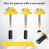 45 Degree Lock Miter Router Bit Set, 3PCS Tungsten Carbide 1/4 Inch Shank Woodworking Tools, Includes 1/4 to 1/2 Inch Collet Converter for Cutting...
