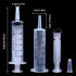 KEWAYO 3 Pack 60ml/cc Plastic Syringe Large Syringes Tools Catheter Tip individually sealed with Measurement for Scientific Labs, Measuring Liquid...