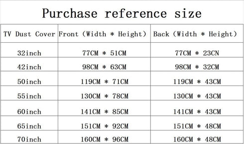TV Dust Cover for 32"-70" Inches Indoor TV, Landscape Printed Dust-Proof Protector for LCD, LED, Plasma Flat Screen. High Definition Thickened Art...