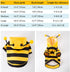 Halloween Dog Bee Costumes Yellow Bumblebee Pet Hoodies for Small Dog Winter Cat Clothes Hooded Puppy Sweatshirt with D-Ring for Cat Kitten Chihua...