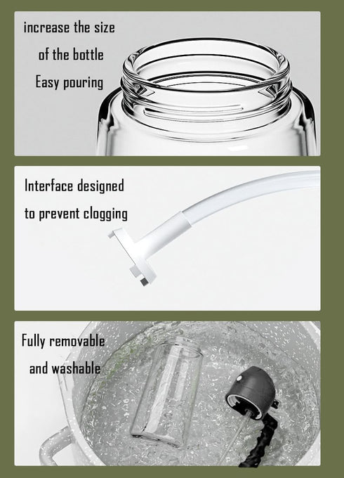 Oil Sprayer for Cooking,2 in 1 Olive Oil Dispenser and Oil Sprayer 470ml Olive Oil Spritzer,Oil Sprayer for Air Fryer, Salad,BBQ,Roasting-Black...
