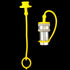 2sets 1/2 ISO A+ISO 5675 Hydraulic Coupler Male Dust Cap and Female Plug Cover,Hydraulic Quick Disconnects Port Plug Cover Fittings, Yellow + blue...